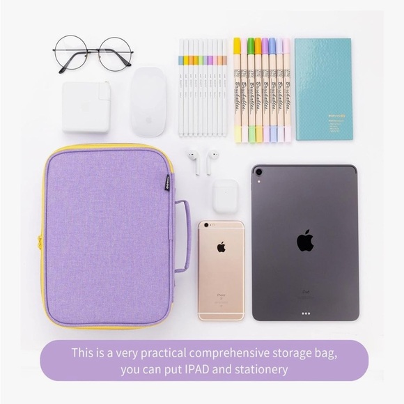 Purple and Yellow Travel Organizer Case - Picture 3 of 4